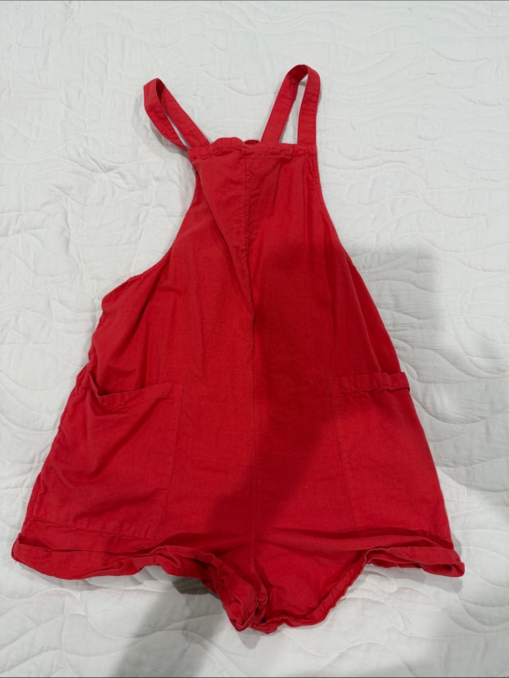 O'Neill Red Junior’s Short Overalls Romper